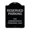 Signmission Designer Series-Reserved Parking For Administrative Personnel Only, 24" x 18", BS-1824-9764 A-DES-BS-1824-9764 - alternate 1